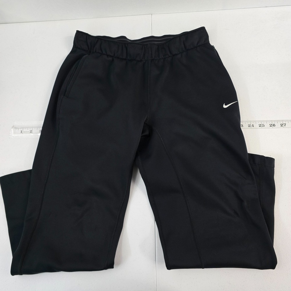 Nike Dri-FIT Men's Small Black Athletic Pants Fleece Lined Style 884487-010 6077